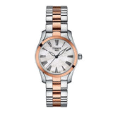 Tissot T Wave Mother of Pearl Dial Two Tone Steel Strap Watch For Women - T112.210.22.113.01