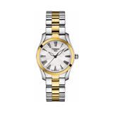 Tissot T Wave Quartz Mother of Pearl Dial Two Tone Steel Strap Watch for Women - T112.210.22.113.00