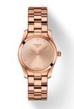 Tissot T Wave Rose Gold Dial Rose Gold Steel Strap Watch For Women - T112.210.33.456.00