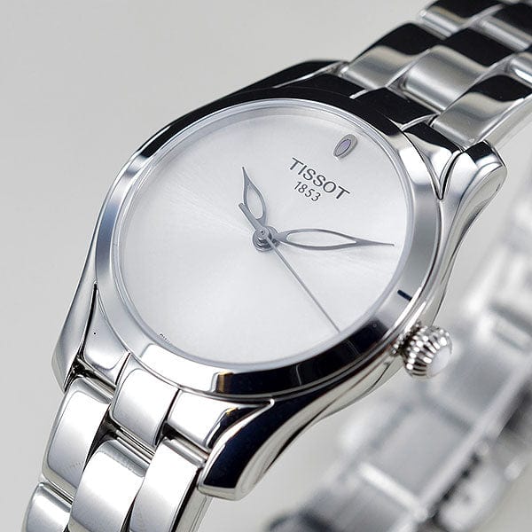 Tissot T Wave Silver Dial Silver Steel Strap Watch For Women - T112.210.11.031.00