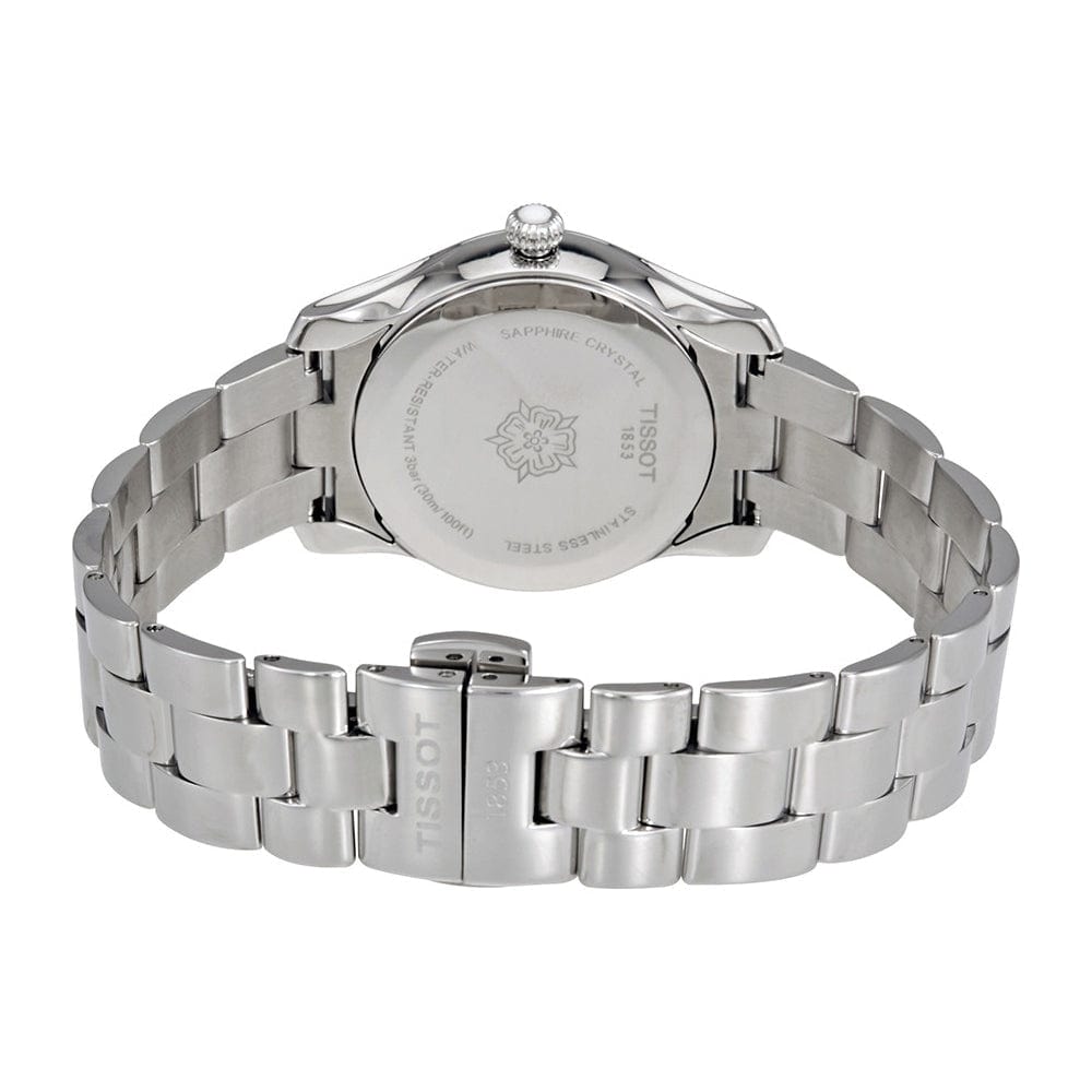 Tissot T Wave Silver Dial Silver Steel Strap Watch For Women - T112.210.11.031.00