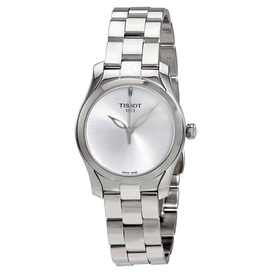 Tissot T Wave Silver Dial Silver Steel Strap Watch For Women - T112.210.11.031.00