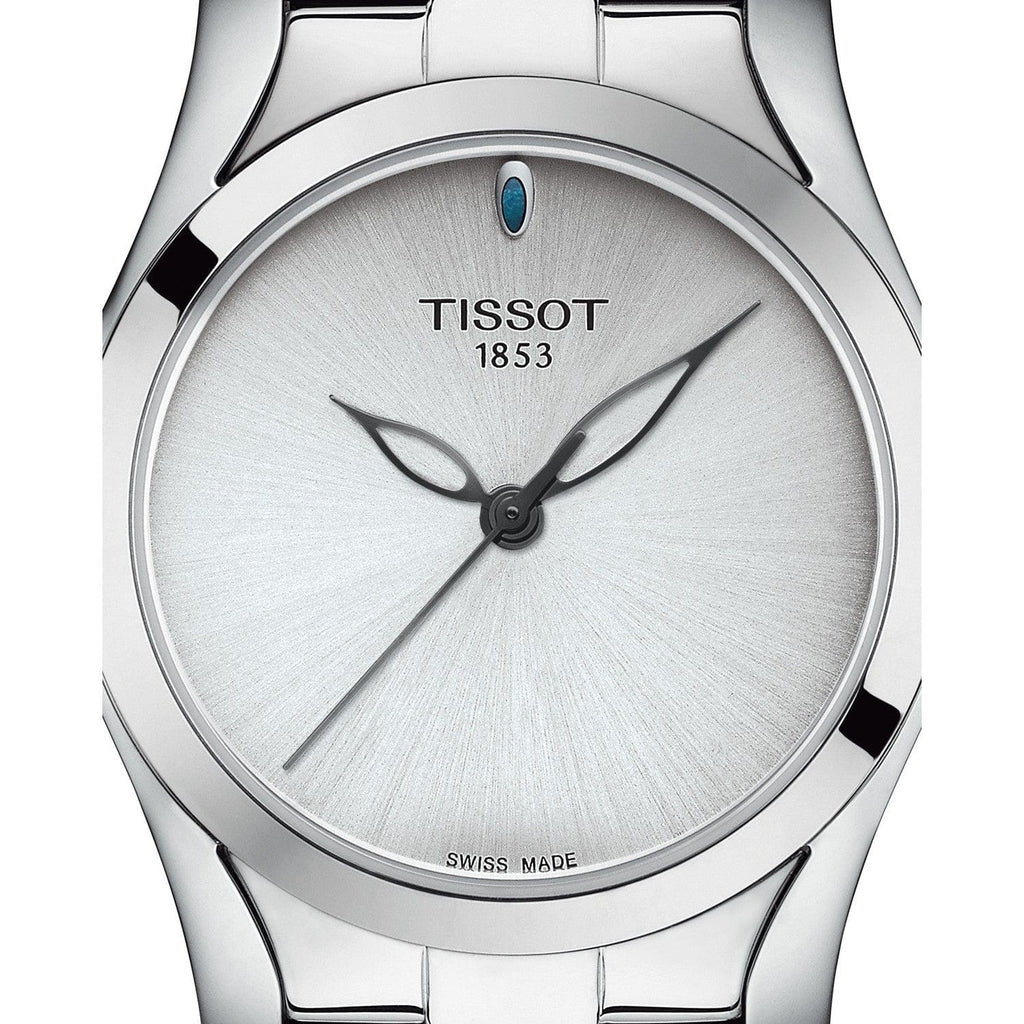 Tissot T Wave Silver Dial Silver Steel Strap Watch For Women - T112.210.11.031.00