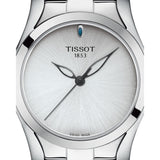 Tissot T Wave Silver Dial Silver Steel Strap Watch For Women - T112.210.11.031.00