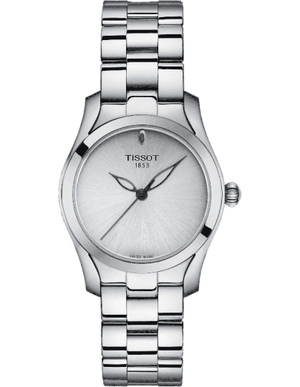 Tissot T Wave Silver Dial Silver Steel Strap Watch For Women - T112.210.11.031.00