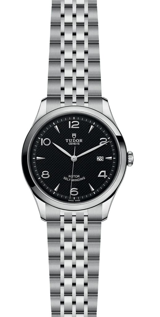 Tudor 1926 Automatic Black Dial Silver Steel Strap Watch for Men - M91650-0002