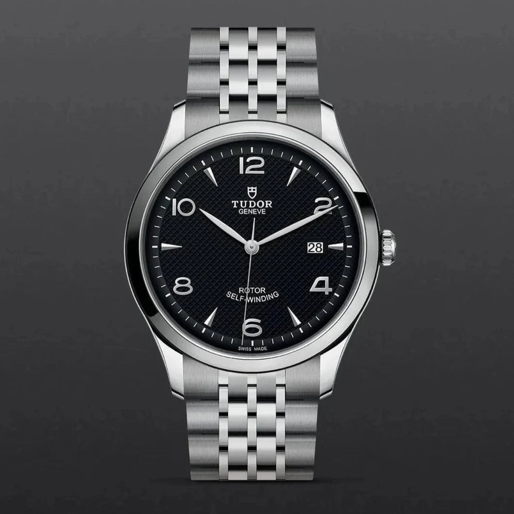 Tudor 1926 Automatic Black Dial Silver Steel Strap Watch for Men - M91650-0002