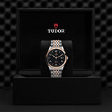 Tudor 1926 Automatic Black Dial Two Tone Steel Strap Watch for Men - M91651-0003