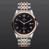 Tudor 1926 Automatic Black Dial Two Tone Steel Strap Watch for Men - M91651-0003