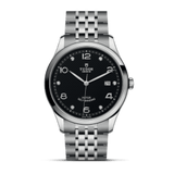 Tudor 1926 Automatic Diamonds Black Dial Silver Steel Strap Watch for Men - M91650-0004