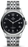 Tudor 1926 Automatic Diamonds Black Dial Silver Steel Strap Watch for Men - M91650-0004