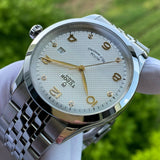 Tudor 1926 Automatic Diamonds Silver Dial Silver Steel Strap Watch for Men - M91650-0003