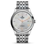 Tudor 1926 Automatic Diamonds Silver Dial Silver Steel Strap Watch for Men - M91650-0003