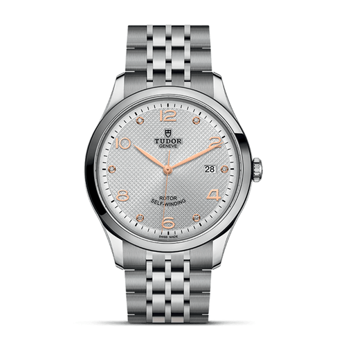 Tudor 1926 Automatic Diamonds Silver Dial Silver Steel Strap Watch for Men - M91650-0003