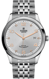 Tudor 1926 Automatic Diamonds Silver Dial Silver Steel Strap Watch for Men - M91650-0003