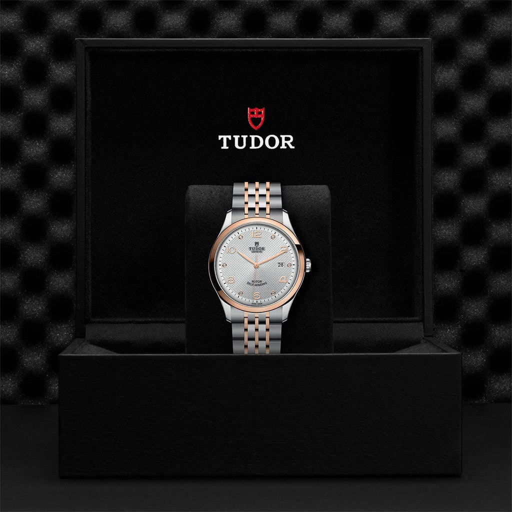 Tudor 1926 Automatic Diamonds Silver Dial Two Tone Steel Strap Watch for Men - M91651-0002