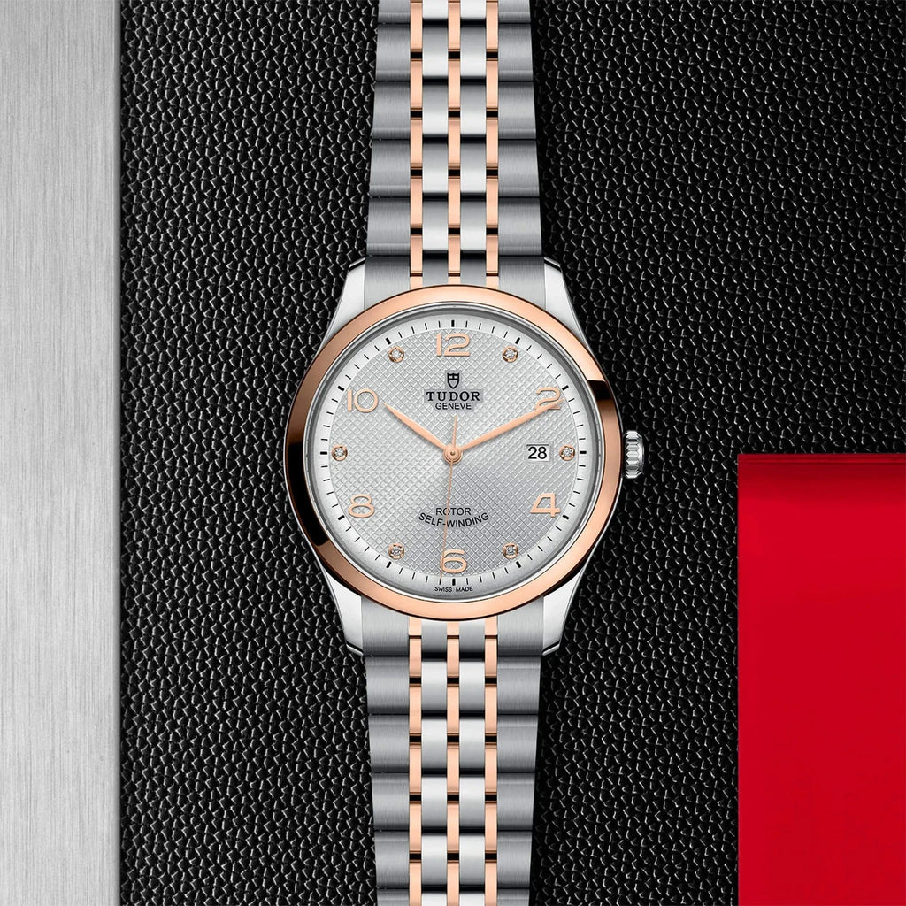 Tudor 1926 Automatic Diamonds Silver Dial Two Tone Steel Strap Watch for Men - M91651-0002