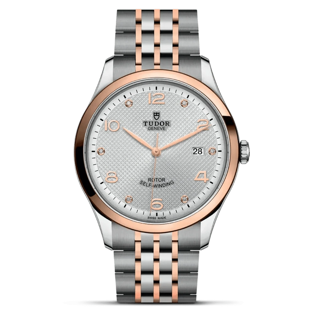 Tudor 1926 Automatic Diamonds Silver Dial Two Tone Steel Strap Watch for Men - M91651-0002