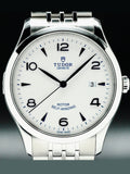 Tudor 1926 Automatic White Dial Silver Steel Strap Watch for Men - M91650-0005