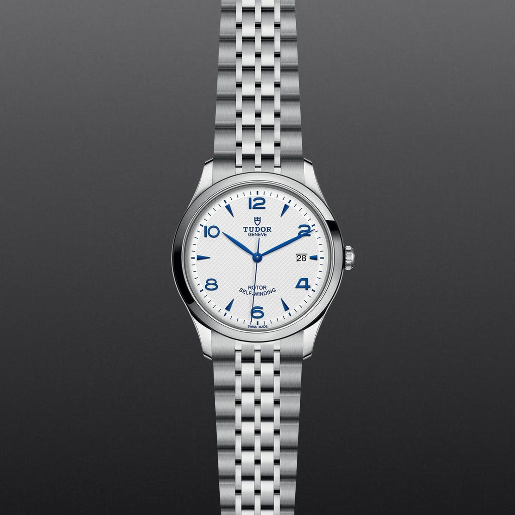 Tudor 1926 Automatic White Dial Silver Steel Strap Watch for Men - M91650-0005