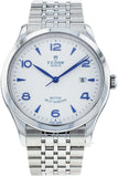 Tudor 1926 Automatic White Dial Silver Steel Strap Watch for Men - M91650-0005