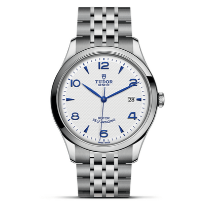 Tudor 1926 Automatic White Dial Silver Steel Strap Watch for Men - M91650-0005