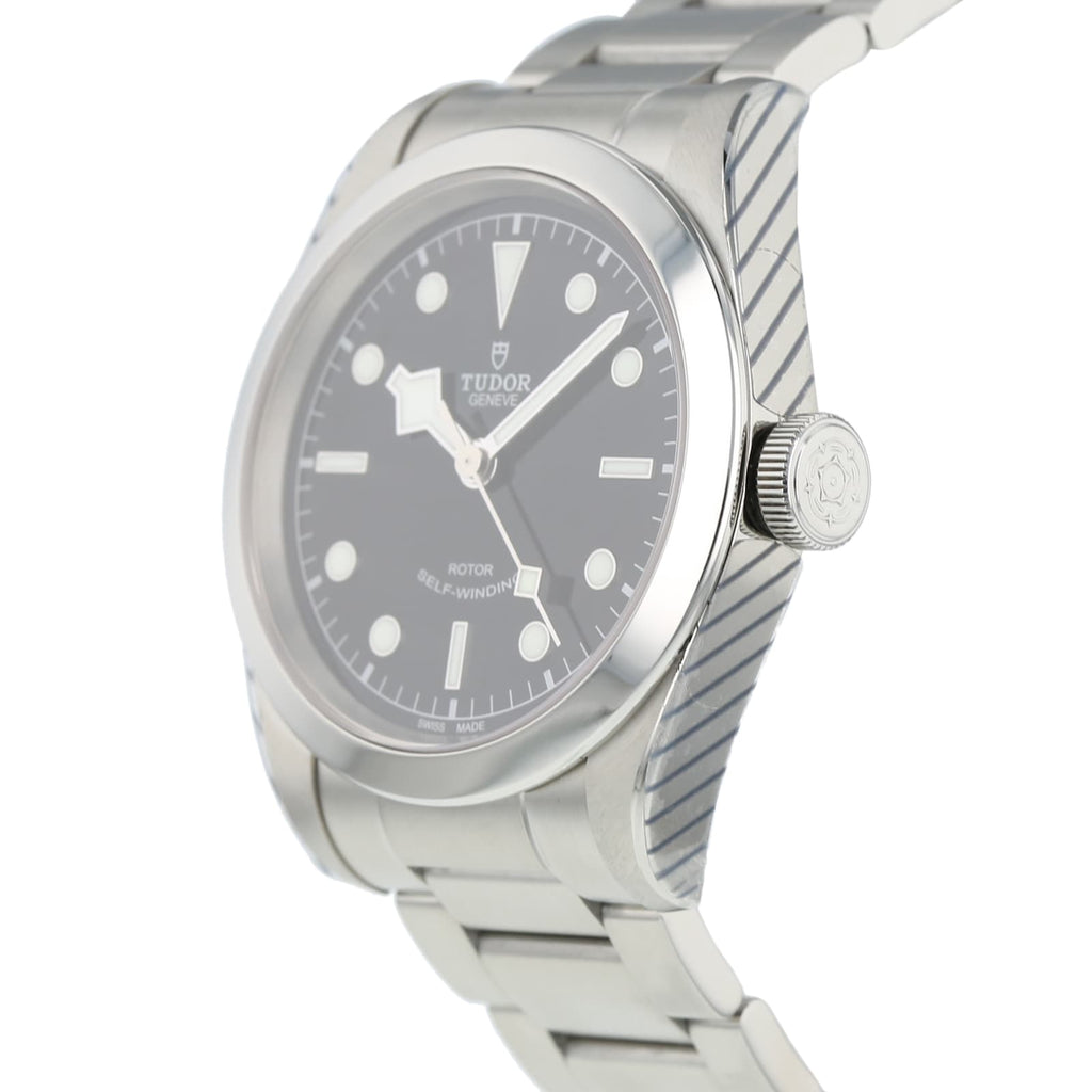 Tudor Black Bay Automatic Black Dial Silver Steel Strap Watch for Men - M79540-0001