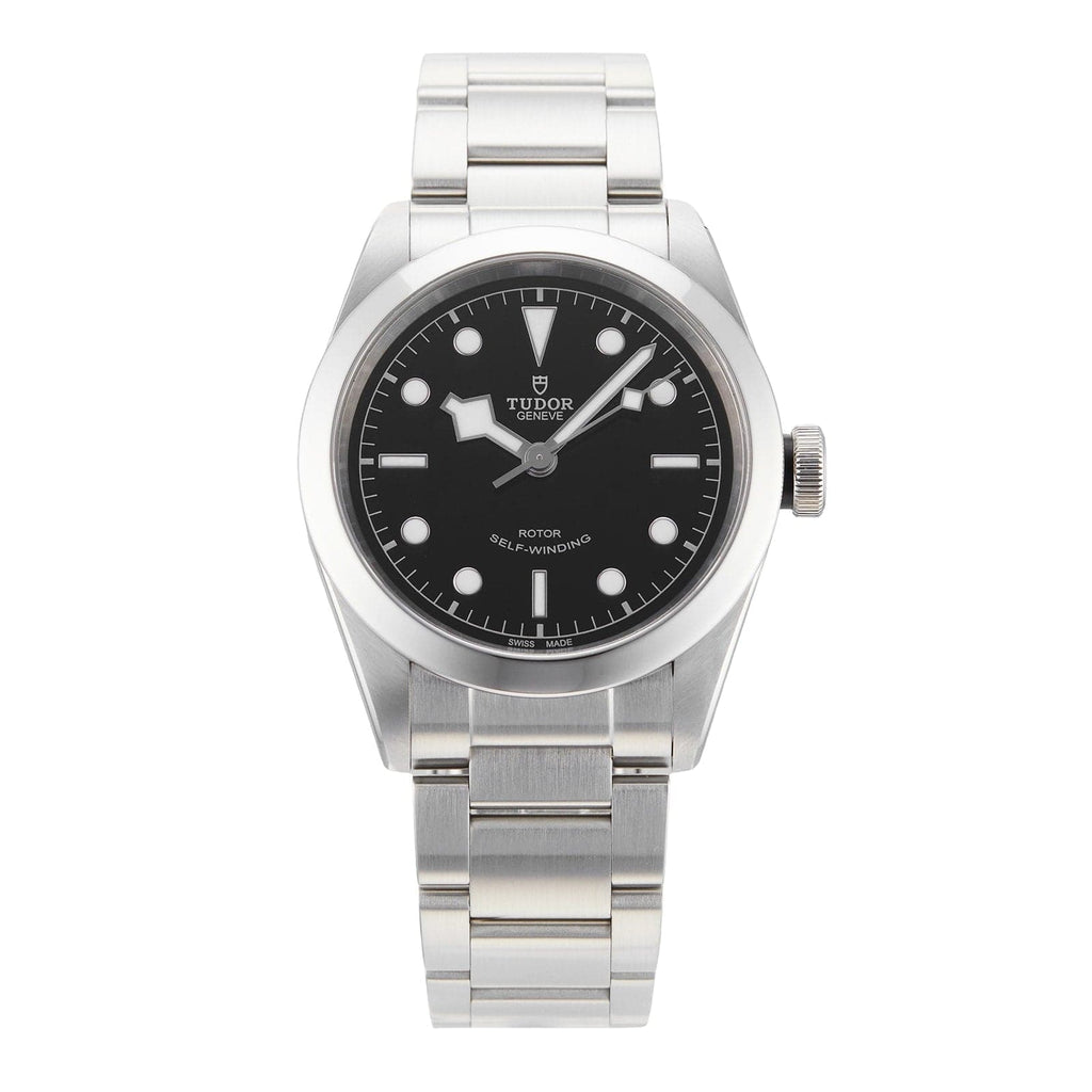 Tudor Black Bay Automatic Black Dial Silver Steel Strap Watch for Men - M79540-0001