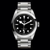Tudor Black Bay Automatic Black Dial Silver Steel Strap Watch for Men - M79540-0001