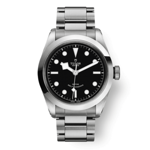 Tudor Black Bay Automatic Black Dial Silver Steel Strap Watch for Men - M79540-0001