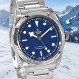 Tudor Black Bay Automatic Blue Dial Silver Steel Strap Watch for Men - M79540-0004