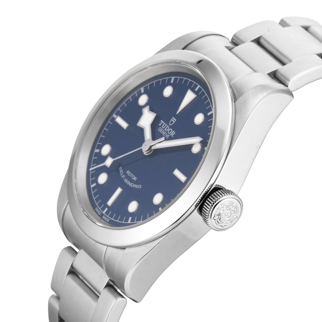 Tudor Black Bay Automatic Blue Dial Silver Steel Strap Watch for Men - M79540-0004
