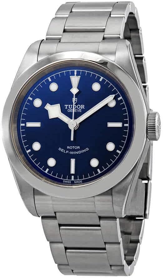 Tudor Black Bay Automatic Blue Dial Silver Steel Strap Watch for Men - M79540-0004