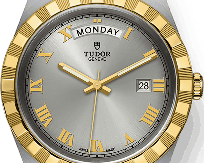 Tudor Royal Automatic Silver Dial Two Tone Steel Strap Watch for Men - M28603-0001
