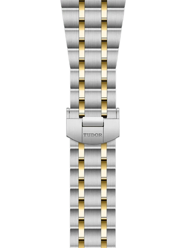 Tudor Royal Diamonds Automatic Grey Dial Two Tone Steel Strap Watch for Men - M28603-0002