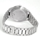 Tudor Style Automatic Black Dial Silver Steel Strap Watch for Men - M12710-0003