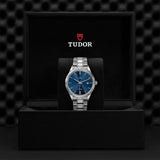 Tudor Style Automatic Blue Dial Silver Steel Strap Watch for Men - M12710-0013