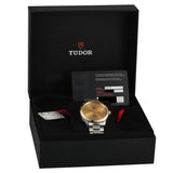 Tudor Style Automatic Gold Dial Two Tone Steel Strap Watch for Men - M12713-0001