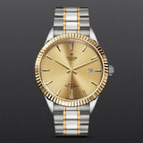 Tudor Style Automatic Gold Dial Two Tone Steel Strap Watch for Men - M12713-0001