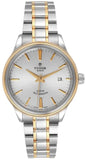 Tudor Style Automatic Silver Dial Two Tone Steel Strap Watch for Men - M12713-0003