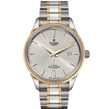 Tudor Style Automatic Silver Dial Two Tone Steel Strap Watch for Men - M12713-0003