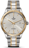 Tudor Style Automatic Silver Dial Two Tone Steel Strap Watch for Men - M12713-0003