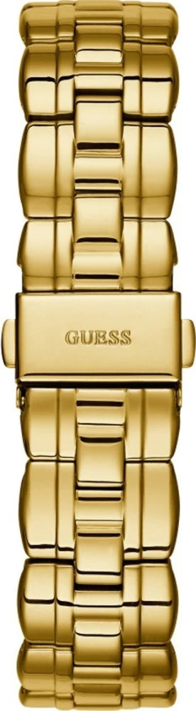 Guess Analog Diamonds Silver Dial Gold Steel Strap Watch For Women - W1013l2