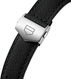 Tag Heuer Formula 1 Calibre 16 Automatic Chronograph Green Dial Black Leather Strap Watch for Men - CAZ2016.FC6473