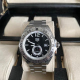 Tag Heuer Formula 1 Automatic Black Dial Silver Steel Strap Watch for Men - WAZ2012.BA0842