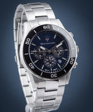 Maserati Competizione Chronograph Blue Dial Silver Steel Strap Watch For Men - R8873600009