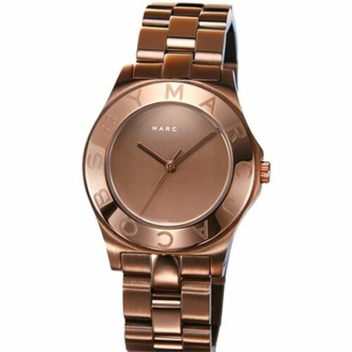 Marc Jacobs Amy Brown Dial Brown Steel Strap Watch for Women - MBM3128