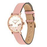 Coach Perry Silver Dial Pink Leather Strap Watch For Women - 14503325