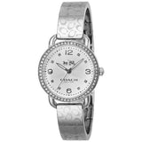 Coach Delancey White Dial Silver Steel Strap Watch for Women - 14502353