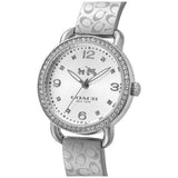 Coach Delancey White Dial Silver Steel Strap Watch for Women - 14502353